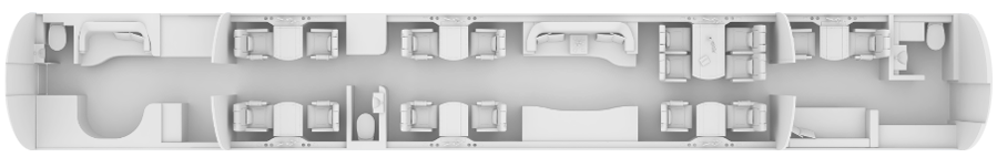 Floor Plan Embraer Lineage 1000
