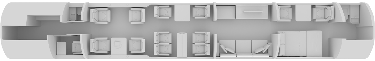BOMBARDIER GLOBAL 7500 floor plan